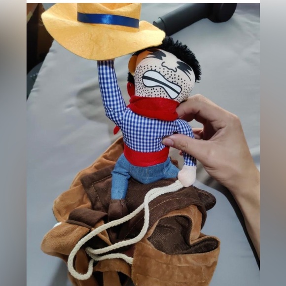 Funny Cowboy Rider Costume for Small and Medium Pets New - Picture 13 of 14